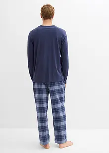 Pyjamas  med flanellbyxa av mjuk bomull, bonprix