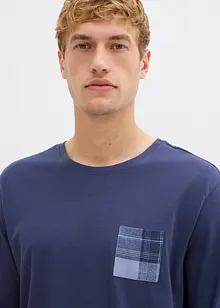 Pyjamas  med flanellbyxa av mjuk bomull, bonprix