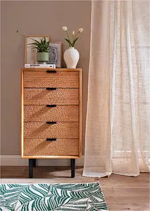 Gardin med linnelook (1-pack), bonprix