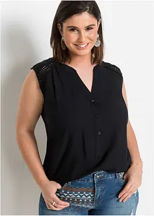 Bluslinne av ren viskos, bonprix