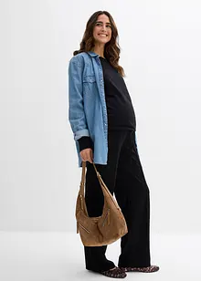 Mamma-/amningssweatshirt i ekologisk bomull, bonprix