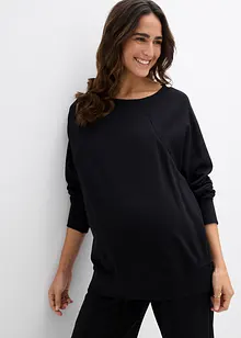 Mamma-/amningssweatshirt i ekologisk bomull, bonprix