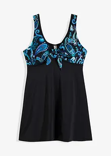 Lång tankiniöverdel med breda axelband, bonprix