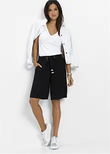 Viskosshorts med knytband, bonprix
