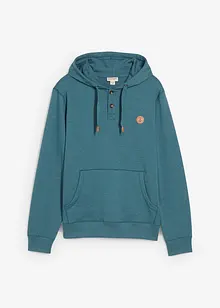 Sweatshirt med huva och mjukt ruggad insida, bonprix