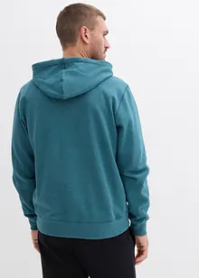 Sweatshirt med huva och mjukt ruggad insida, bonprix