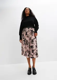 Mönstrad plisserad kjol, bonprix