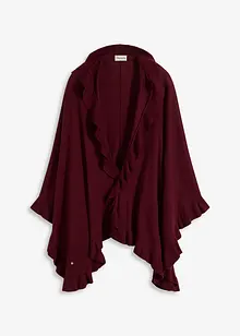 Poncho med kashmirandel, bonprix