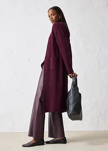 Stickad kappa med alpackaull, bonprix