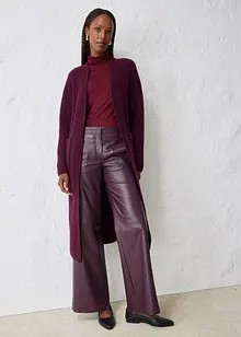 Stickad kappa med alpackaull, bonprix