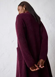 Stickad kappa med alpackaull, bonprix