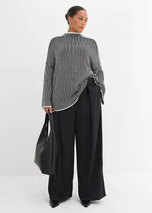 Utsvängd byxa med gubbveck, bonprix