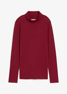 Ribbstickad topp av ren bomull, bonprix