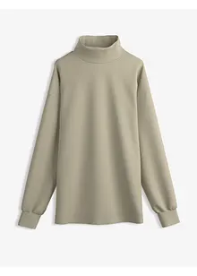 Sweatshirt med ståkrage i stabil trikå, bonprix