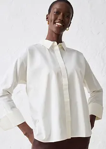 Blus med sidenandel, bonprix