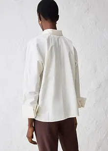 Blus med sidenandel, bonprix