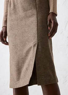 Pennkjol i ylleblandning, bonprix