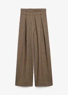 Vid byxa med gubbveck och ull, bonprix