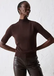 Polotröja av mjuk yllemix, bonprix