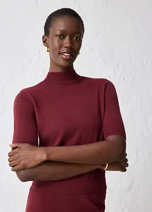 Polotröja av mjuk yllemix, bonprix