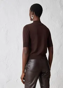 Polotröja av mjuk yllemix, bonprix