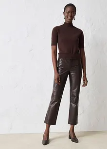 Polotröja av mjuk yllemix, bonprix