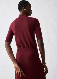 Polotröja av mjuk yllemix, bonprix