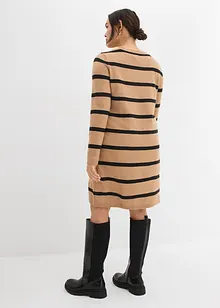 Stickad klänning i figurnära modell, bonprix