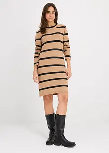 Stickad klänning i figurnära modell, bonprix