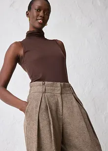 Vid byxa med gubbveck och ull, bonprix