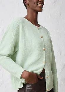 Cardigan med varm alpackaull, bonprix