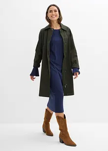 Trikåklänning av ren bomull, bonprix