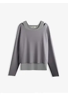 Linne och långärmad topp av jersey (2 delar), bonprix