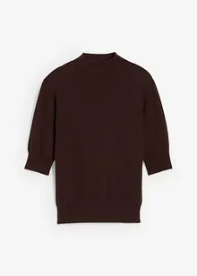 Polotröja av mjuk yllemix, bonprix