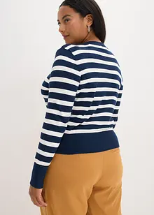 Randig cardigan, bonprix