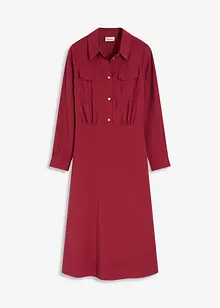 Klänning med skjortkrage, bonprix