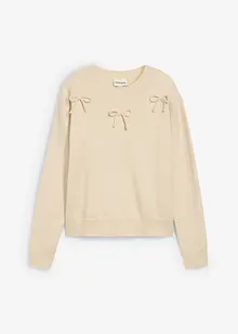 Tröja med rosetter, bonprix