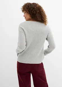 Cardigan med knytband, bonprix