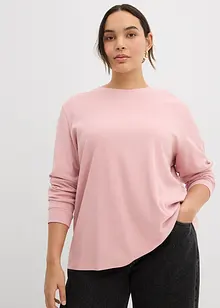 Långärmad topp i ren ekologisk bomull, bonprix