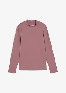 Långärmad topp med ståkrage, bonprix