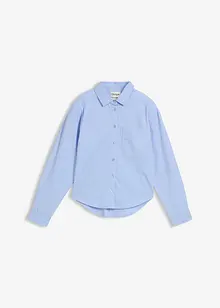 Oversized blus av ren bomull, bonprix