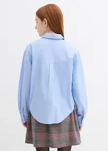 Oversized blus av ren bomull, bonprix
