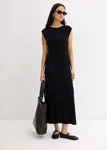 Finstickad klänning av viskosmix, bonprix