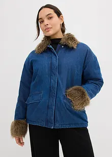 Lätt vadderad jeansjacka, bonprix