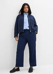 Blusjacka i mjuk materialmix, bonprix