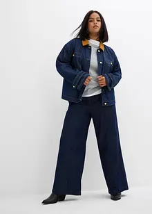 Jeansjacka med manchesterkrage, bonprix