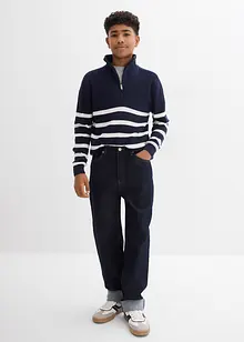 Loose Fit jeans med reglerbar linning, Straight, bonprix