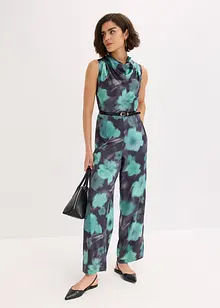 Jumpsuit i följsam satin, bonprix