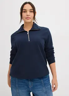 Oversizesweatshirt med dragkedja, bonprix