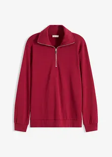 Oversizesweatshirt med dragkedja, bonprix